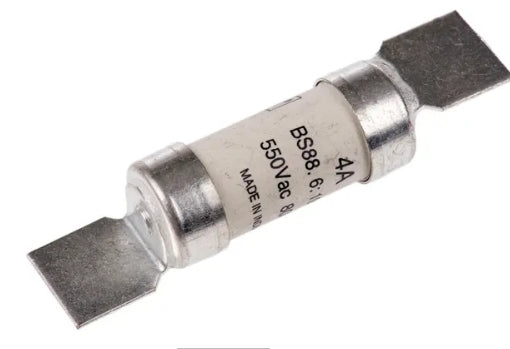 Eaton 4A British Standard Fuse, F1, 550V ac