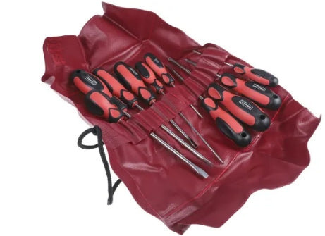 RS PRO Pozidriv; Slotted Screwdriver Set, 10-Piece