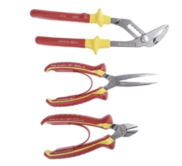 Facom 3-Piece Plier Set, 300 mm Overall
