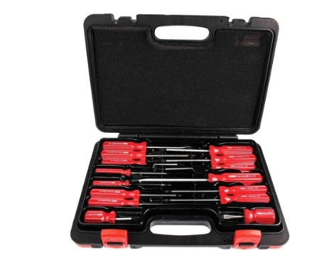 RS PRO Pozidriv; Slotted Screwdriver Set, 15-Piece