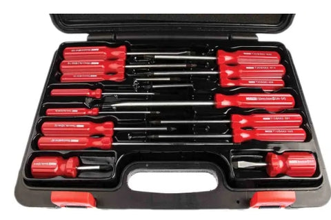 RS PRO Pozidriv; Slotted Screwdriver Set, 15-Piece