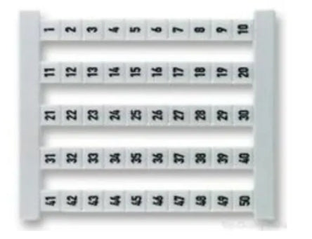 Weidmuller, DEK 6 Terminal Marker for use with Electronic Sub-Assemblies, Plug-In Connectors, Weidmuller Cable