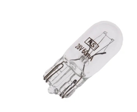 RS PRO Wedge Indicator Light, Clear, 28 V, 60 mA, 5000h