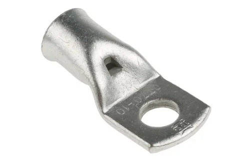 RS PRO Uninsulated Tubular Ring Terminal, M10 Stud Size to 70mm² Wire Size
