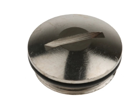 Lapp Blanking Plug, M20, Nickel Plated Brass, 22mm Diameter, Threaded