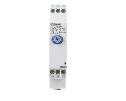 Crouzet DIN Rail Mount Timer Relay, 24 → 240 V ac, 24V dc, 1-Contact, 0.1 s → 100h, 1-Function, SPDT
