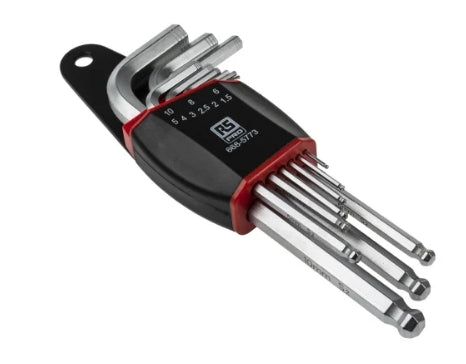 RS PRO 9 piece L Shape Metric Hex Key Set, 1.5mm
