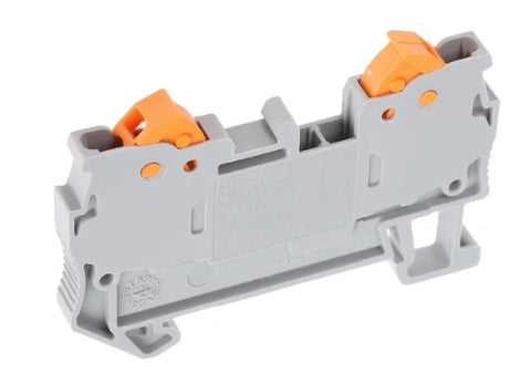 Phoenix Contact QTC 1.5 Series Grey Feed Through Terminal Block, 0.25 → 1.5mm², Single-Level, Quick Connect