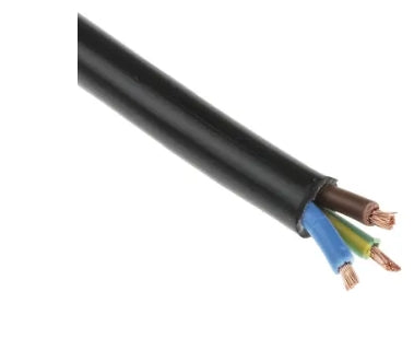 RS PRO 3 Core Power Cable, 2.5 mm², 100m, Black PVC Sheath, 3183Y, 20 A, 500 V