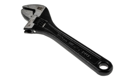 RS PRO Adjustable Spanner, 152.4 mm Overall, 20mm Jaw Capacity, Metal Handle