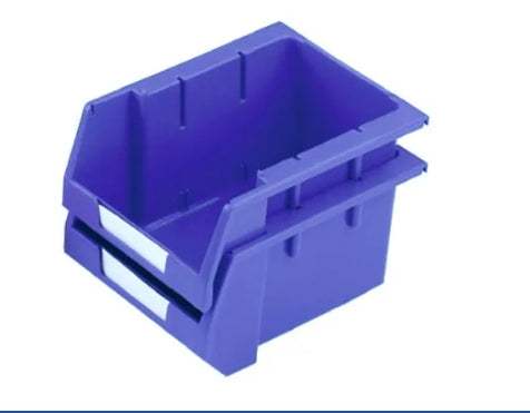 RS PRO PP Storage Bin, 130mm x 179mm, Blue