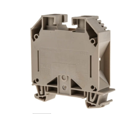 Weidmuller WDU Series Brown Feed Through Terminal Block, 35mm², Single-Level, Screw Termination, ATEX
