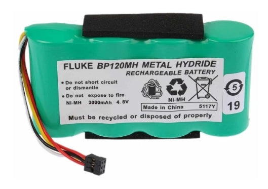 Fluke Oscilloscope Battery Pack BP120, For Use With 120 Series, 43 Series, 43B Series, NiMH