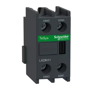 Schneider Electric Auxiliary Contact Block, 2 Contact, 1NC + 1NO, Front Mount, TeSys