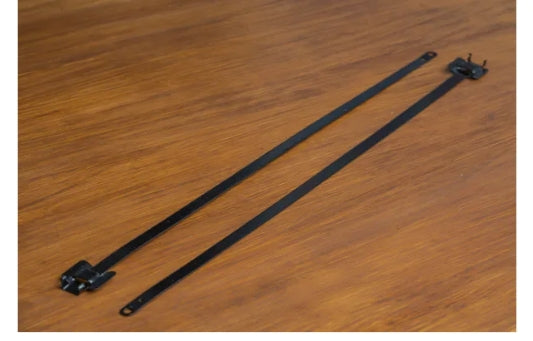 RS PRO Cable Tie, Releasable, 450mm x 10 mm, Metallic 316 Stainless Steel, Pk-100