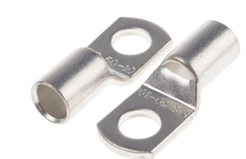 RS PRO Uninsulated Ring Terminal, M10.5 (3/8) Stud Size to 50mm² Wire Size