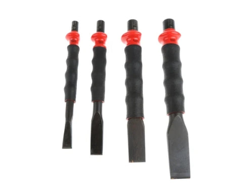 Facom 4 Piece Steel Cold Chisel Set, 15.0 mm, 20.0 mm, 25.0 mm Blade Width