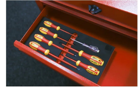 RS PRO Phillips; Slotted Insulated Screwdriver Set, 7-Piece