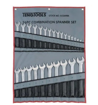 Teng Tools 26-Piece Spanner Set, 6 → 32 mm, Chrome Vanadium