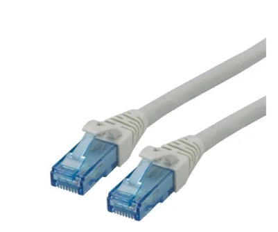Roline Cat6a Male RJ45 to Male RJ45 Ethernet Cable, U/UTP, Grey LSZH Sheath, 10m, Low Smoke Zero Halogen (LSZH)