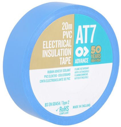 TAPE,INSULATING,PVC,BLUE,19MMx20M