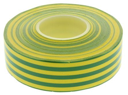 TAPE,INSULATING,19MMX20,PVC,GREEN/YELLOW