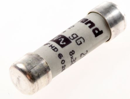 FUSE,CERAMIC,2A,400V,gG,8.5x31.5MM