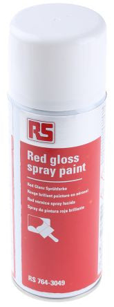 PAINT,ACRYLIC,GLOSS RED,SPRAY CAN,400ML