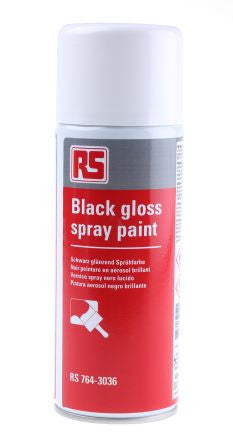PAINT,ACRYLIC,GLOSS BLACK,SPRAYCAN,400ML