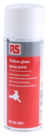 PAINT,ACRYLIC,GLOSS YELLOW,SPRAY CAN