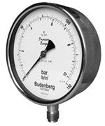 Budenberg 966GP Premium Stainless Steel Pressure Gauge